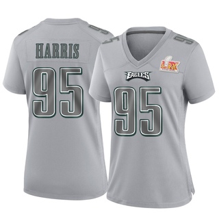Game Charles Harris Women's Philadelphia Eagles Atmosphere Fashion Super Bowl LIX Jersey - Gray