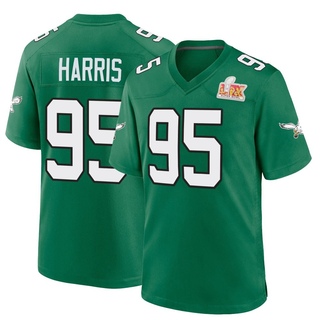 Game Charles Harris Youth Philadelphia Eagles Kelly Alternate Super Bowl LIX Jersey - Green