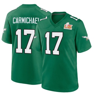 Game Harold Carmichael Men's Philadelphia Eagles Kelly Alternate Super Bowl LIX Jersey - Green