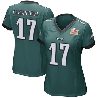 Game Harold Carmichael Women's Philadelphia Eagles Team Color Super Bowl LIX Jersey - Green