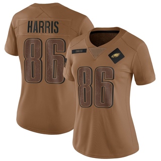 Limited Charles Harris Women's Philadelphia Eagles 2023 Salute To Service Jersey - Brown