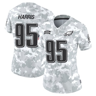 Limited Charles Harris Women's Philadelphia Eagles 2024 Salute to Service Jersey - Arctic Camo