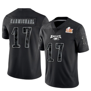 Limited Harold Carmichael Men's Philadelphia Eagles Reflective Super Bowl LIX Jersey - Black