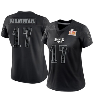 Limited Harold Carmichael Women's Philadelphia Eagles Reflective Super Bowl LIX Jersey - Black